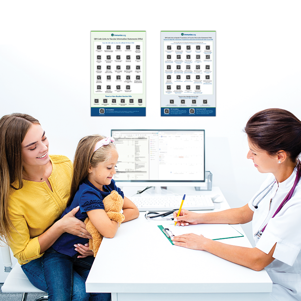 Laminated VIS QR Code Tables– Immunize.org